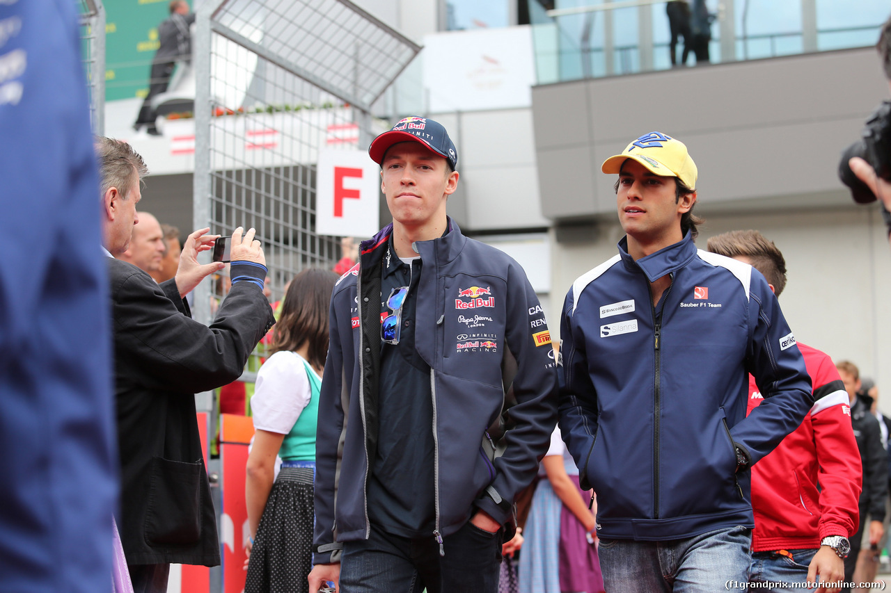GP AUSTRIA, 21.06.2015- Daniil Kvyat (RUS) Red Bull Racing RB11