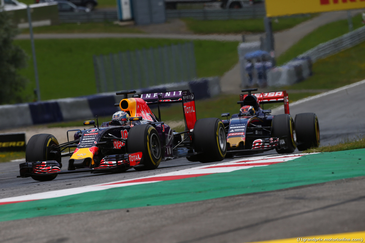 GP AUSTRIA, 21.06.2015- Gara, Daniel Ricciardo (AUS) Red Bull Racing RB11