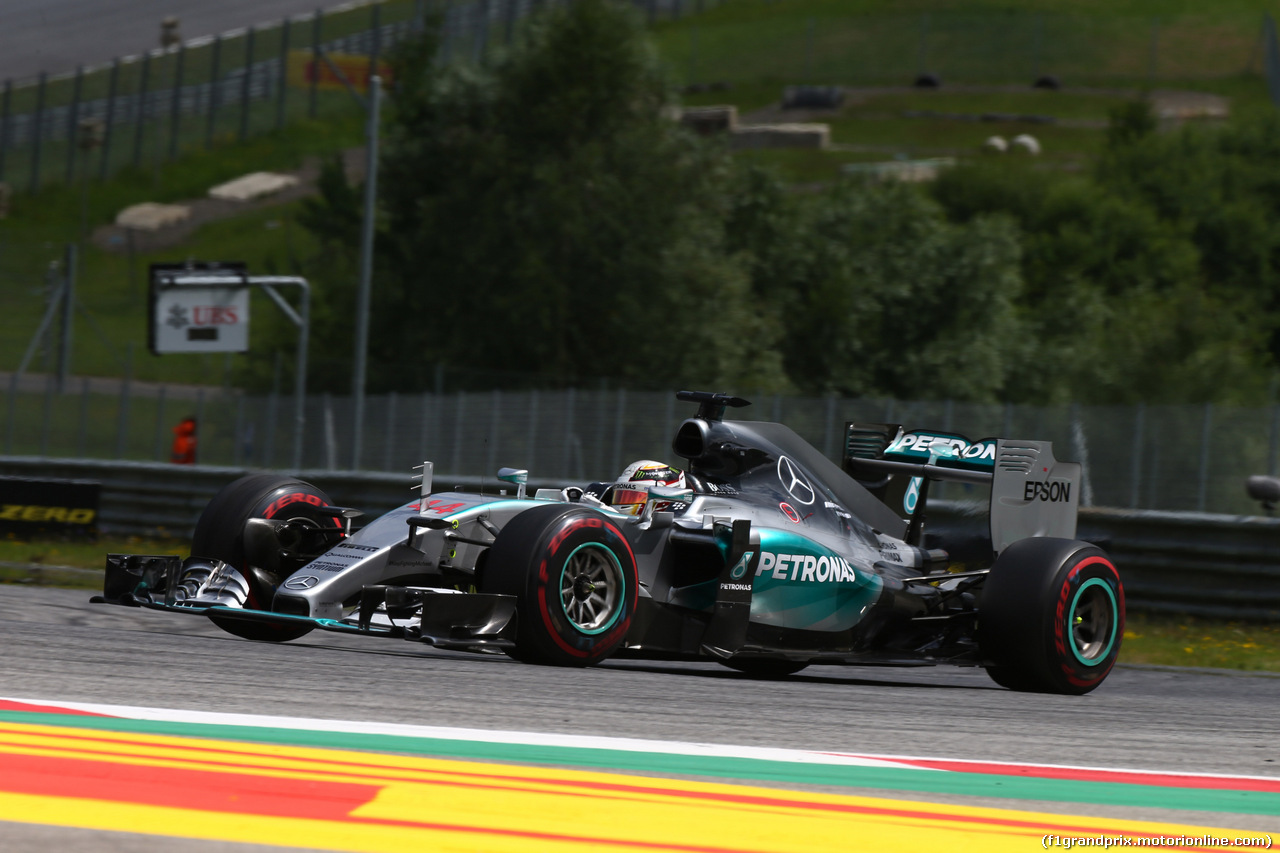 GP AUSTRIA, 21.06.2015- Gara, Lewis Hamilton (GBR) Mercedes AMG F1 W06