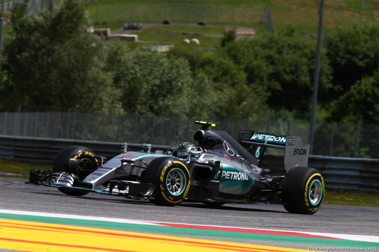 GP AUSTRIA, 21.06.2015- Gara, Nico Rosberg (GER) Mercedes AMG F1 W06