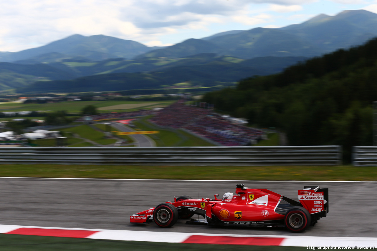 GP AUSTRIA, 21.06.2015- Gara, Sebastian Vettel (GER) Ferrari SF15-T