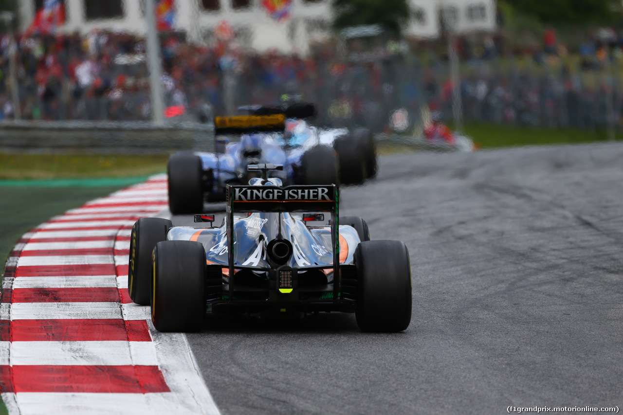 GP AUSTRIA, 21.06.2015- Gara, Nico Hulkenberg (GER) Sahara Force India F1 VJM08