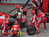 GP AUSTRIA, 21.06.2015- Gara, problems during Sebastian Vettel (GER) Ferrari SF15-T pit stop with theright/rear tire