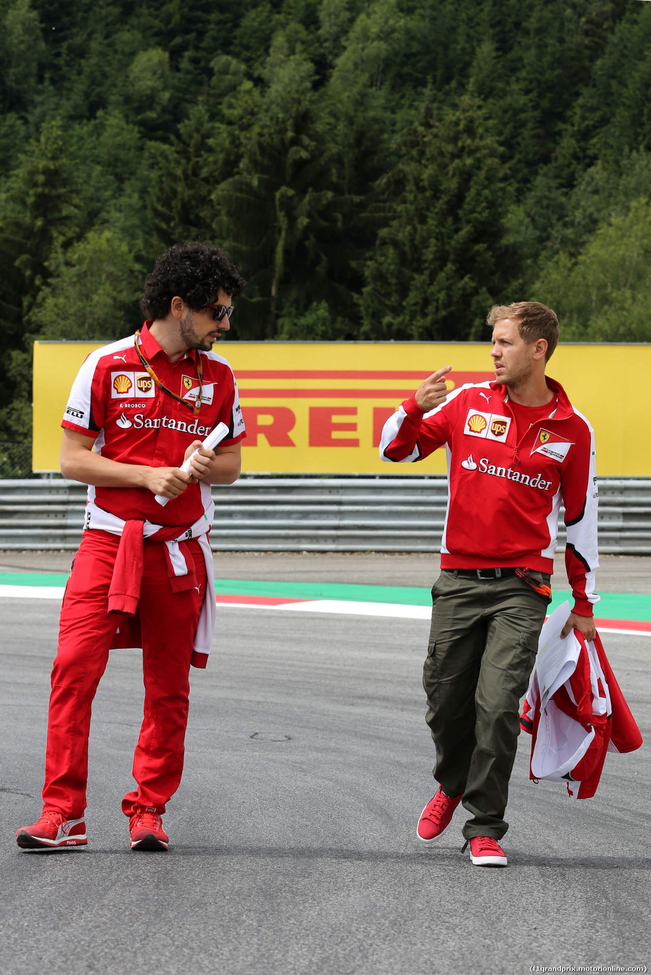 GP AUSTRIA, Sebastian Vettel (GER), Ferrari 
18.06.2015.