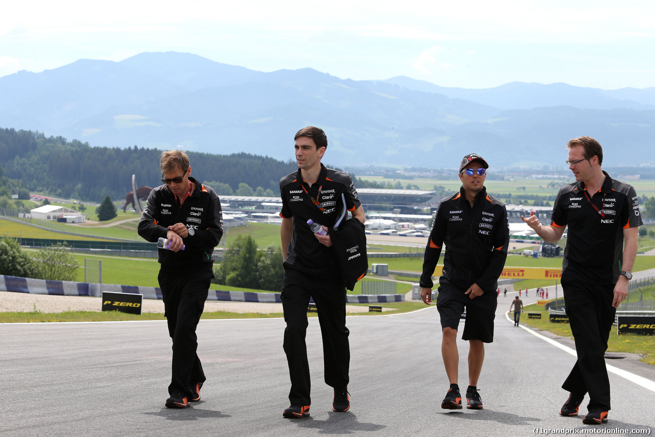 GP AUSTRIA, Sergio Perez (MEX), Sahara Force India 
18.06.2015.