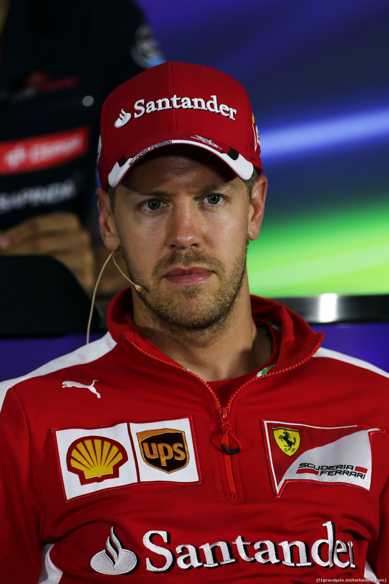 GP AUSTRIA, Sebastian Vettel (GER) Ferrari in the FIA Press Conference.
18.06.2015.