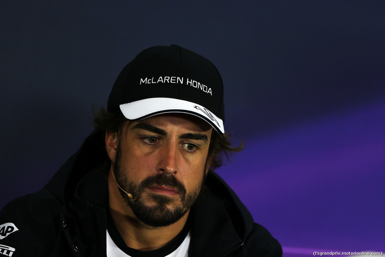 GP AUSTRIA, Fernando Alonso (ESP) McLaren in the FIA Press Conference.
18.06.2015.