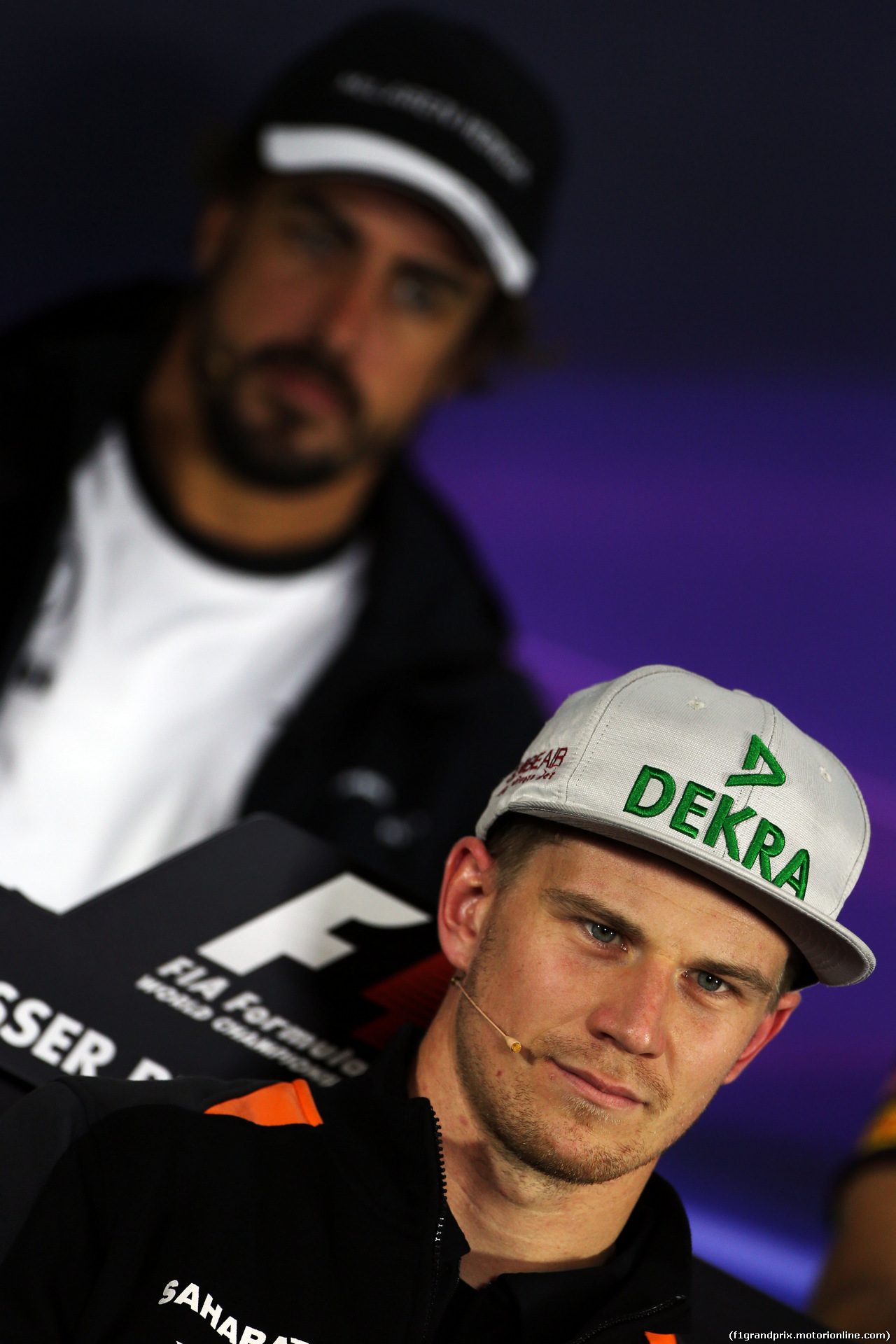 GP AUSTRIA, Nico Hulkenberg (GER) Sahara Force India F1 in the FIA Press Conference.
18.06.2015.