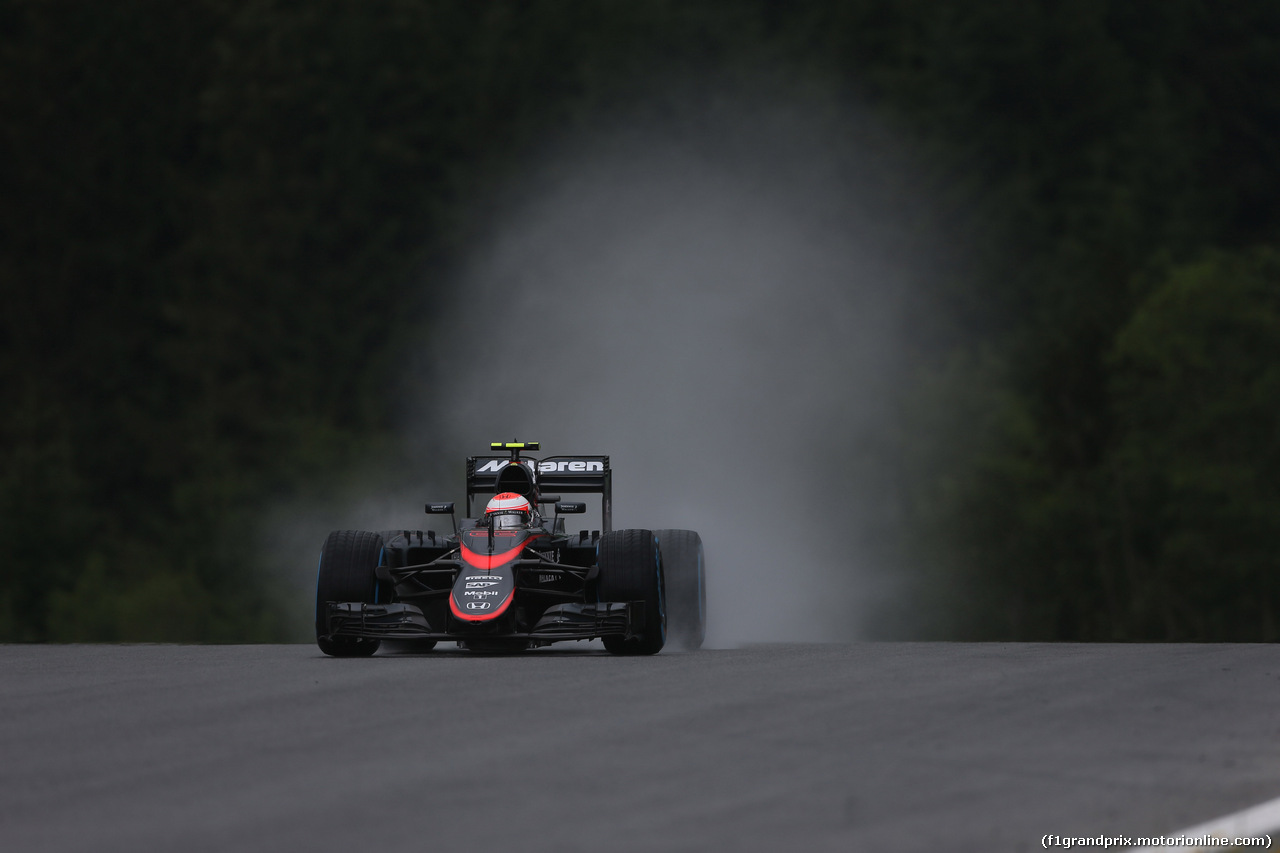 GP AUSTRIA, 20.06.2015- Prove Libere 3,  Jenson Button (GBR) McLaren Honda MP4-30