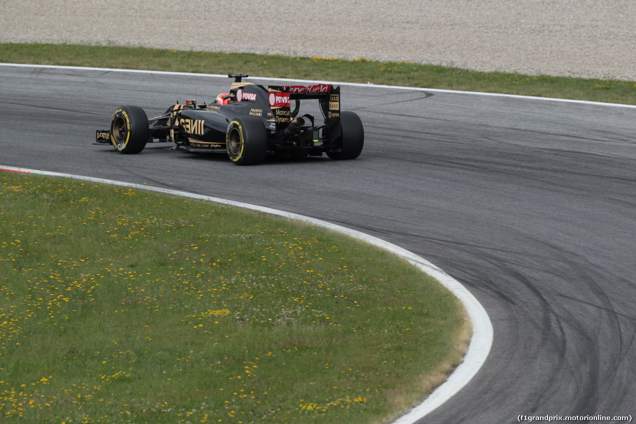 GP AUSTRIA, 20.06.2015- Prove Libere 3,  Romain Grosjean (FRA) Lotus F1 Team E23