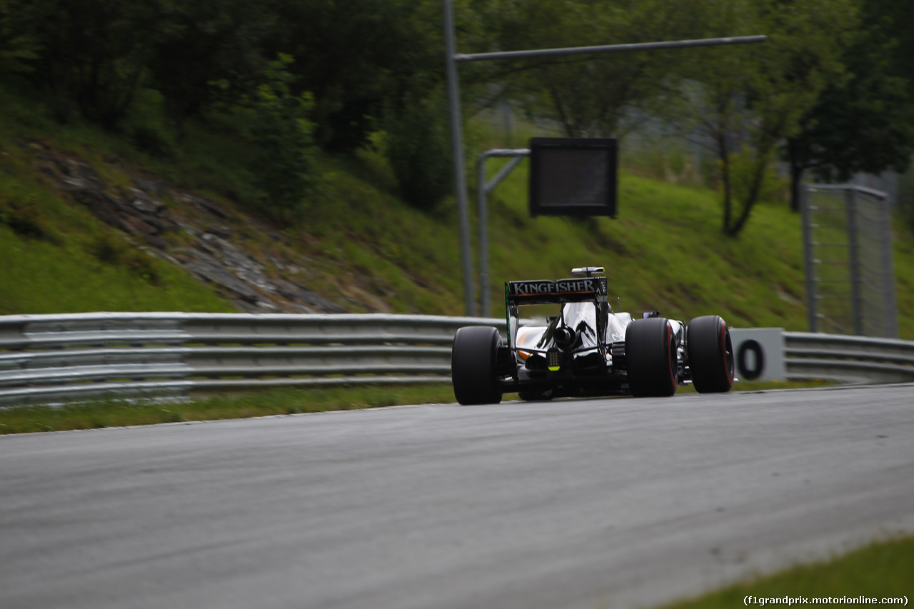 GP AUSTRIA, 20.06.2015- Prove Libere 3,  Sergio Perez (MEX) Sahara Force India F1 Team VJM08