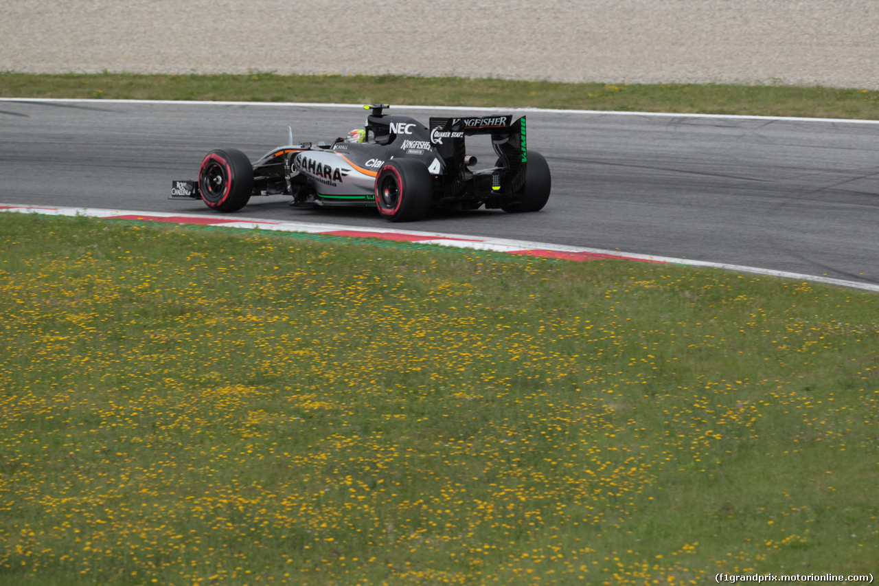 GP AUSTRIA, 20.06.2015- Prove Libere 3,  Sergio Perez (MEX) Sahara Force India F1 Team VJM08