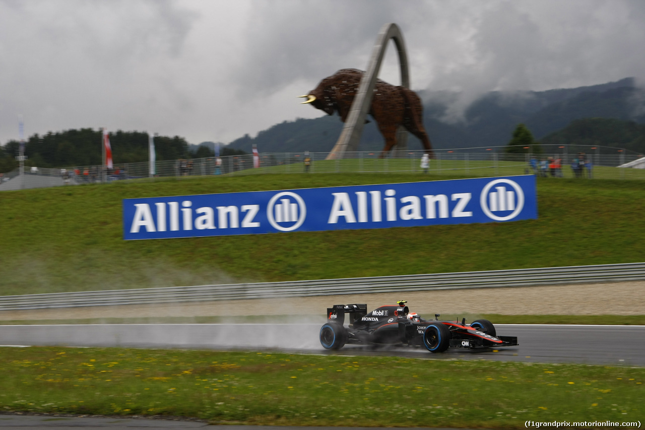 GP AUSTRIA, 20.06.2015- Prove Libere 3,  Jenson Button (GBR) McLaren Honda MP4-30