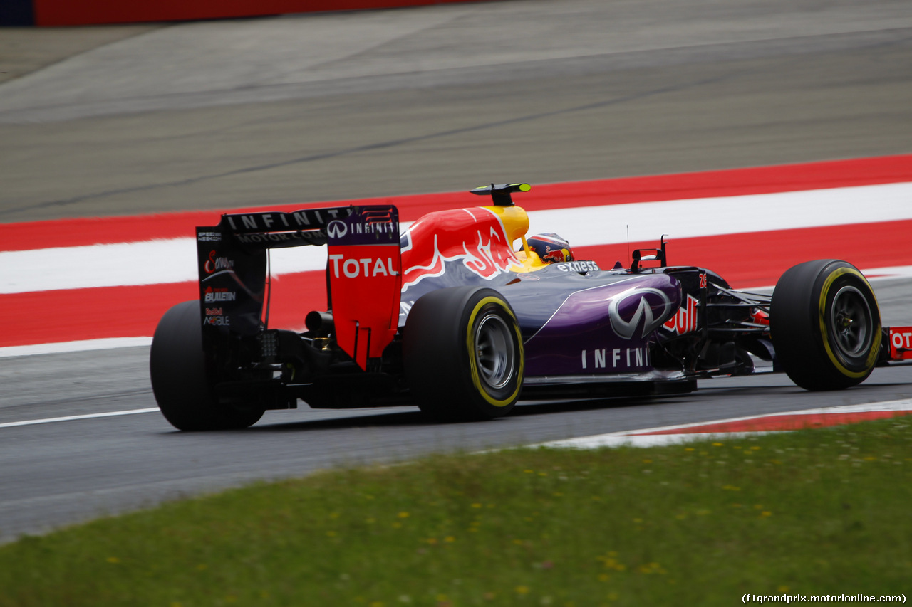 GP AUSTRIA, 20.06.2015- Prove Libere 3,  Daniil Kvyat (RUS) Red Bull Racing RB11