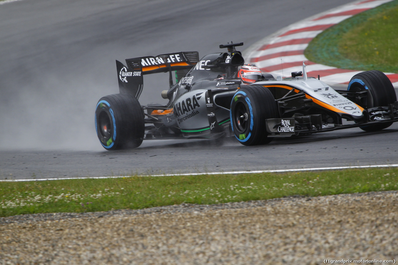 GP AUSTRIA, 20.06.2015- Prove Libere 3,  Nico Hulkenberg (GER) Sahara Force India F1 VJM08