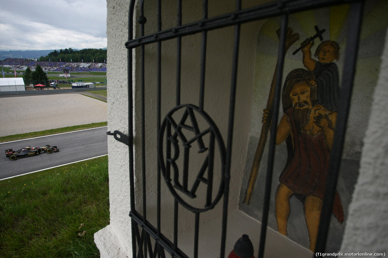 GP AUSTRIA, 20.06.2015- Prove Libere 3,  Romain Grosjean (FRA) Lotus F1 Team E23