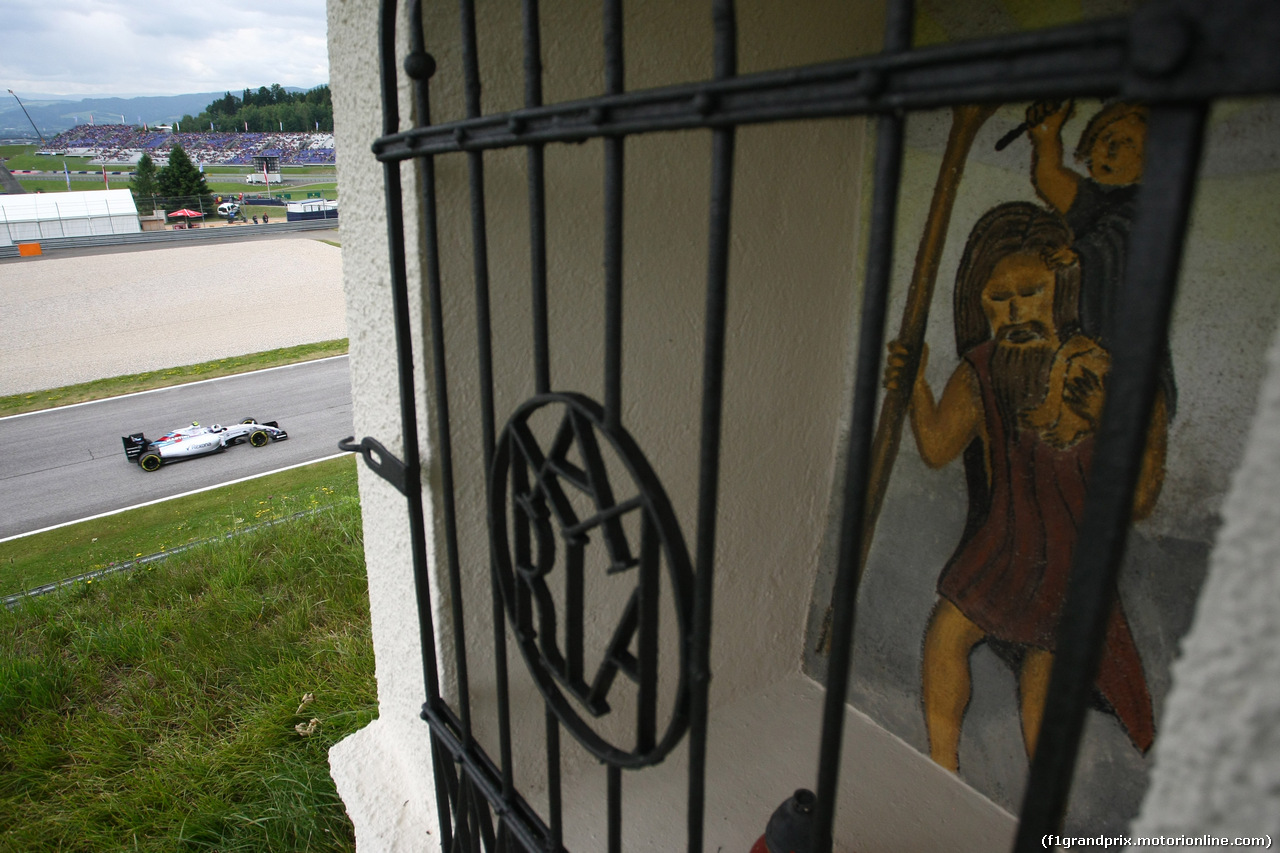 GP AUSTRIA, 20.06.2015- Prove Libere 3,  Valtteri Bottas (FIN) Williams F1 Team FW37