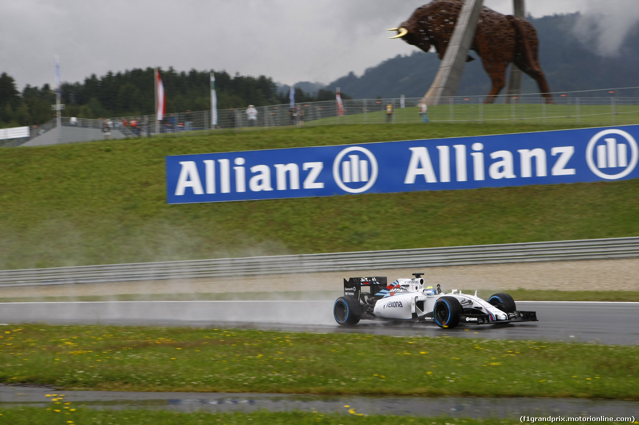 GP AUSTRIA, 20.06.2015- Prove Libere 3,  Felipe Massa (BRA) Williams F1 Team FW37