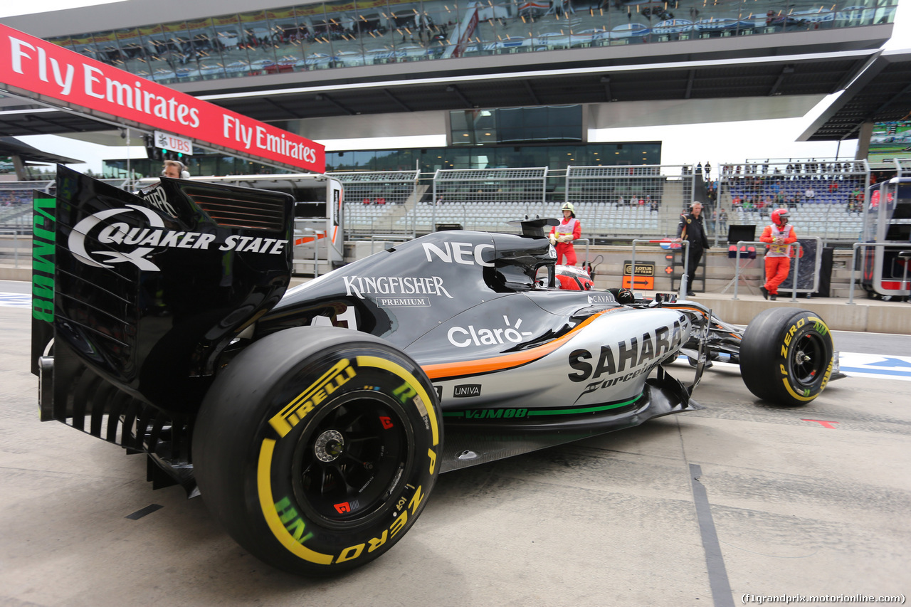 GP AUSTRIA, 20.06.2015- Prove Libere 3,  Nico Hulkenberg (GER) Sahara Force India F1 VJM08