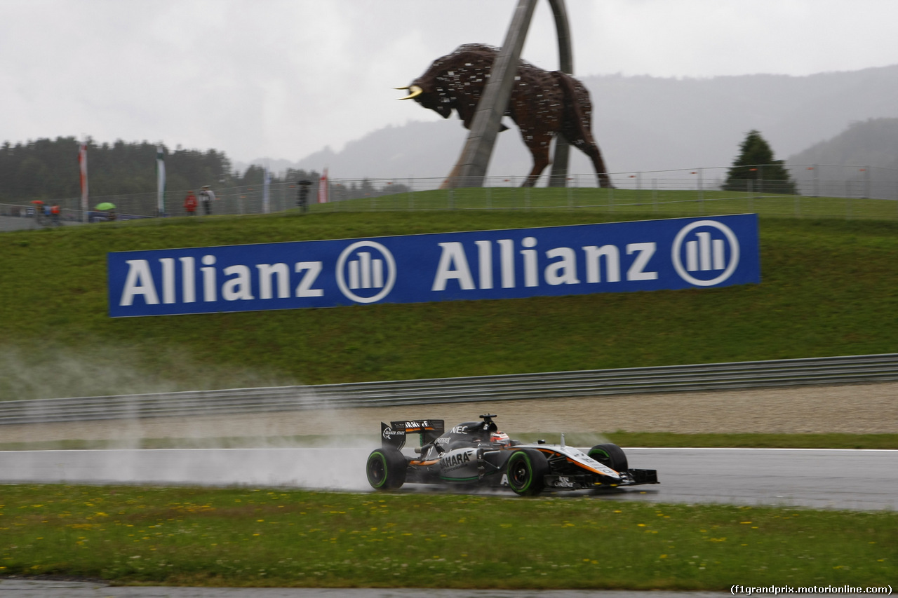 GP AUSTRIA, 20.06.2015- Prove Libere 3,  Nico Hulkenberg (GER) Sahara Force India F1 VJM08