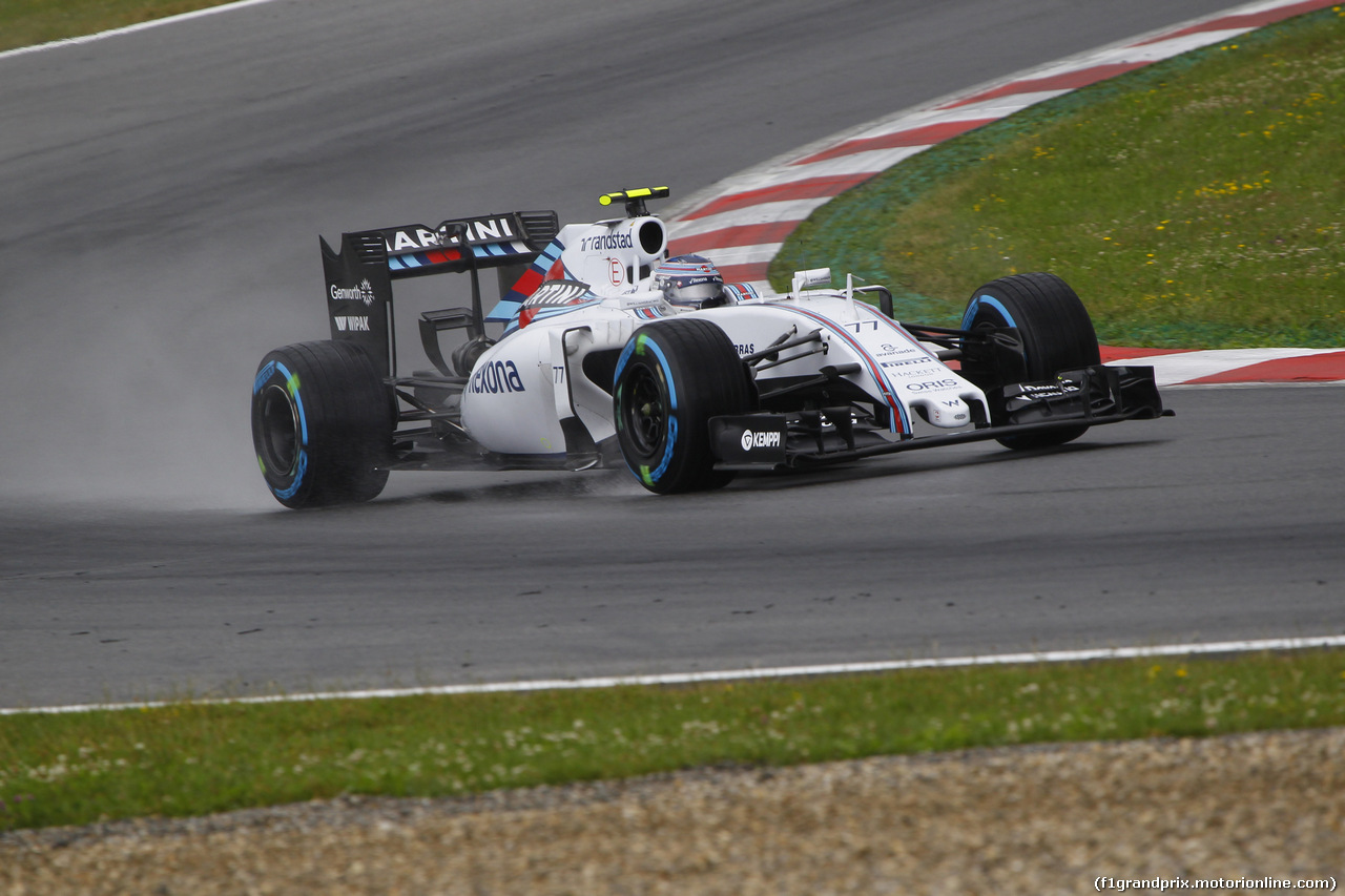 GP AUSTRIA, 20.06.2015- Prove Libere 3,  Valtteri Bottas (FIN) Williams F1 Team FW37