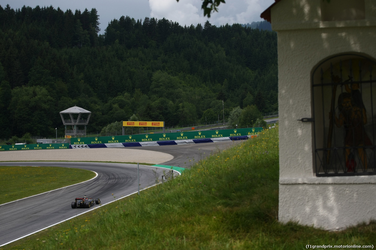 GP AUSTRIA, 20.06.2015- Prove Libere 3,  Romain Grosjean (FRA) Lotus F1 Team E23