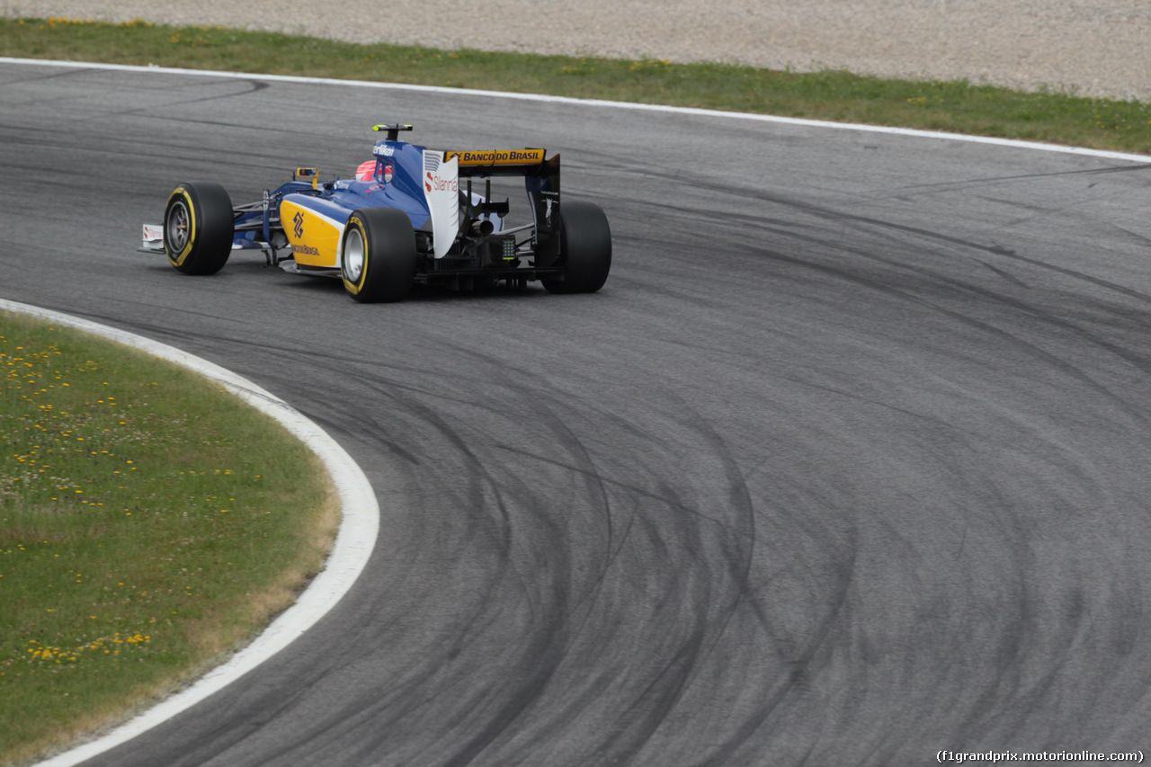 GP AUSTRIA, 20.06.2015- Prove Libere 3,  Felipe Nasr (BRA) Sauber C34ù