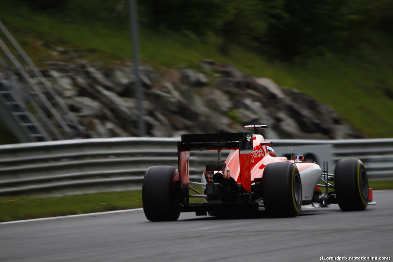 GP AUSTRIA, 20.06.2015- Prove Libere 3,  William Stevens (GBR) Manor Marussia F1 Team