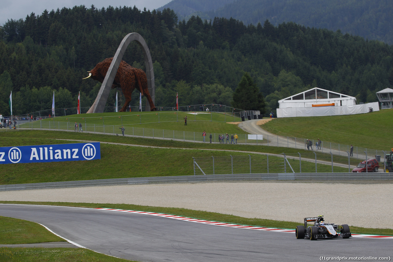 GP AUSTRIA, 20.06.2015- Prove Libere 3,  Sergio Perez (MEX) Sahara Force India F1 Team VJM08