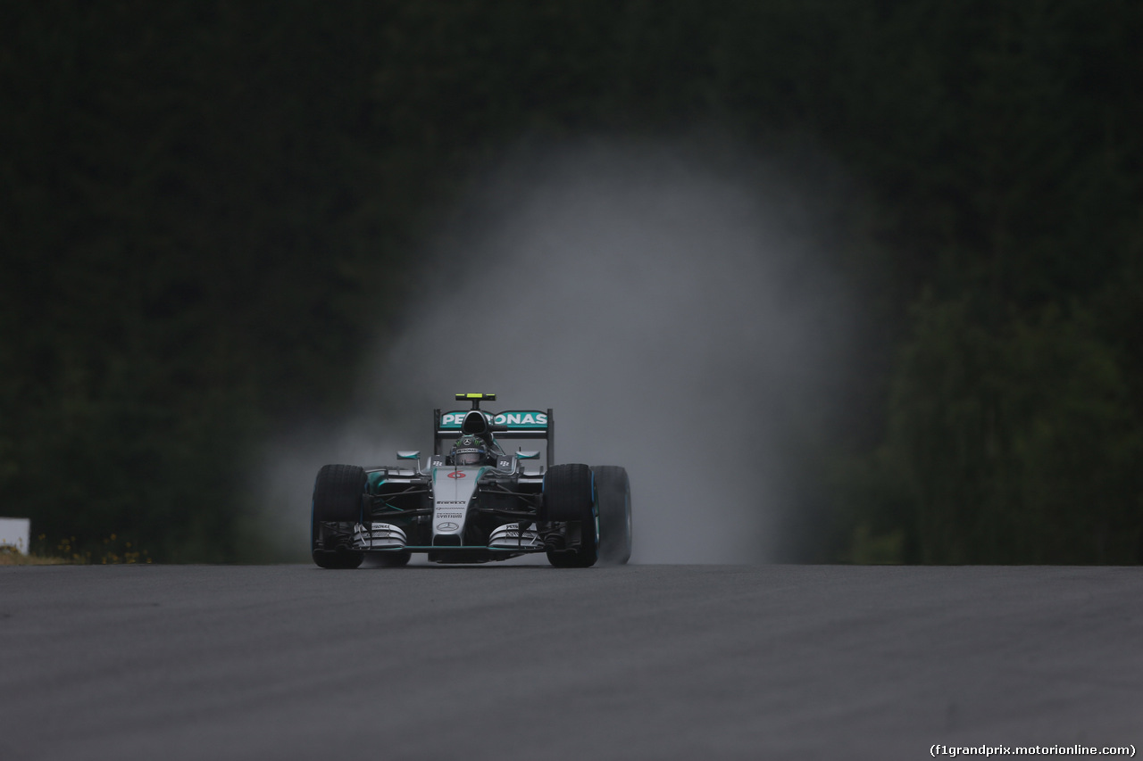 GP AUSTRIA, 20.06.2015- Prove Libere 3,  Nico Rosberg (GER) Mercedes AMG F1 W06