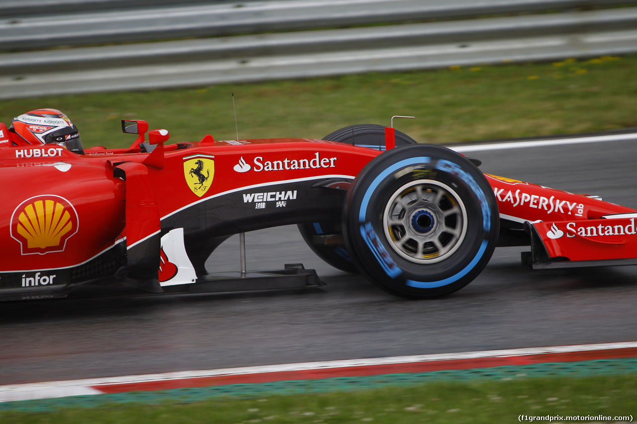 GP AUSTRIA, 20.06.2015- Prove Libere 3,  Kimi Raikkonen (FIN) Ferrari SF15-T