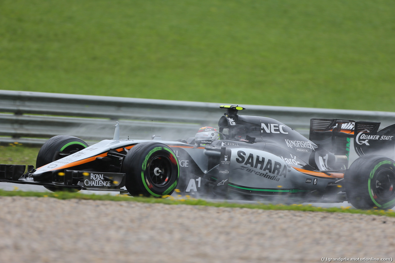 GP AUSTRIA, 20.06.2015- Prove Libere 3,  Sergio Perez (MEX) Sahara Force India F1 Team VJM08