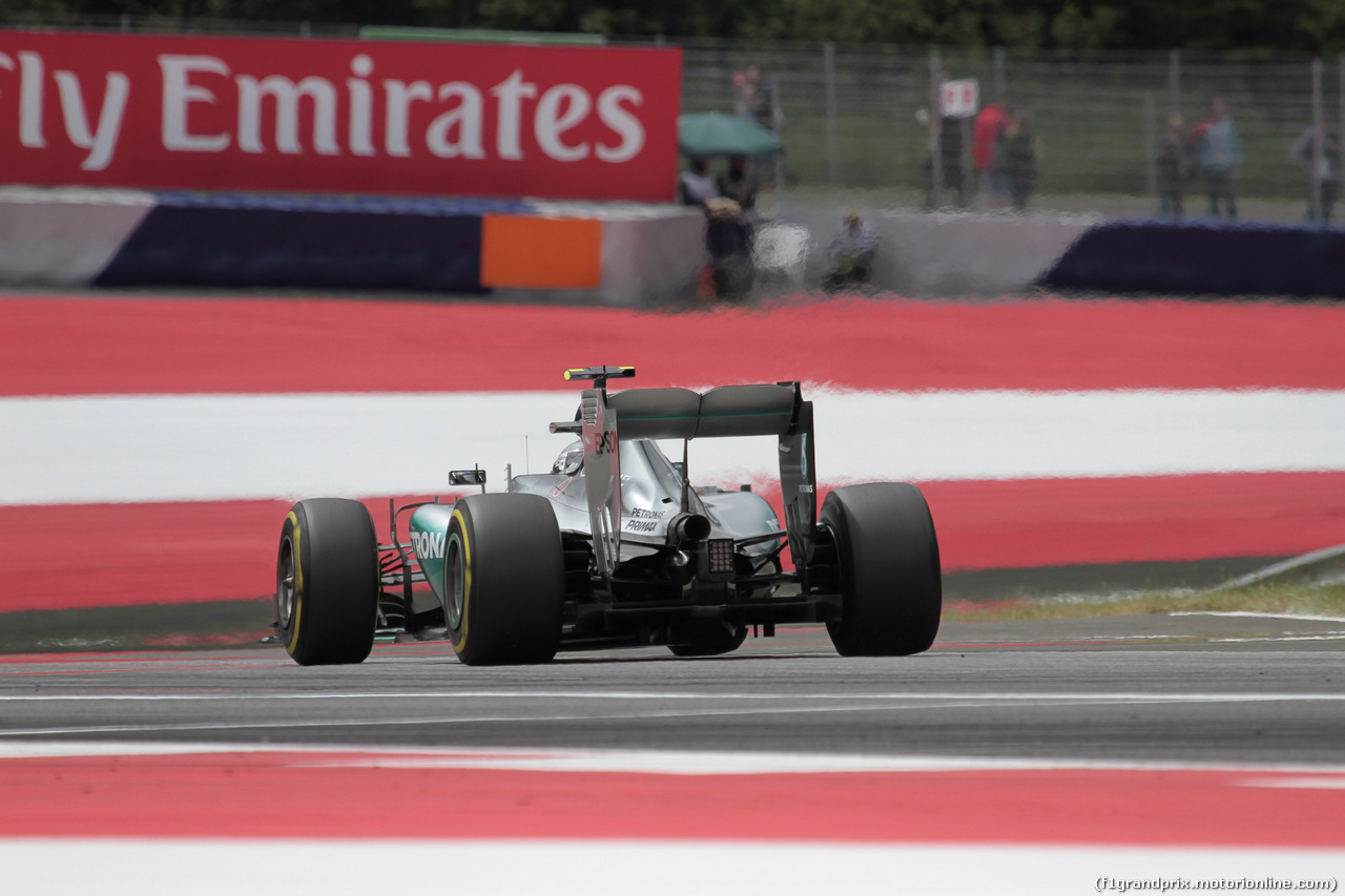 GP AUSTRIA, 20.06.2015- Prove Libere 3, Nico Rosberg (GER) Mercedes AMG F1 W06