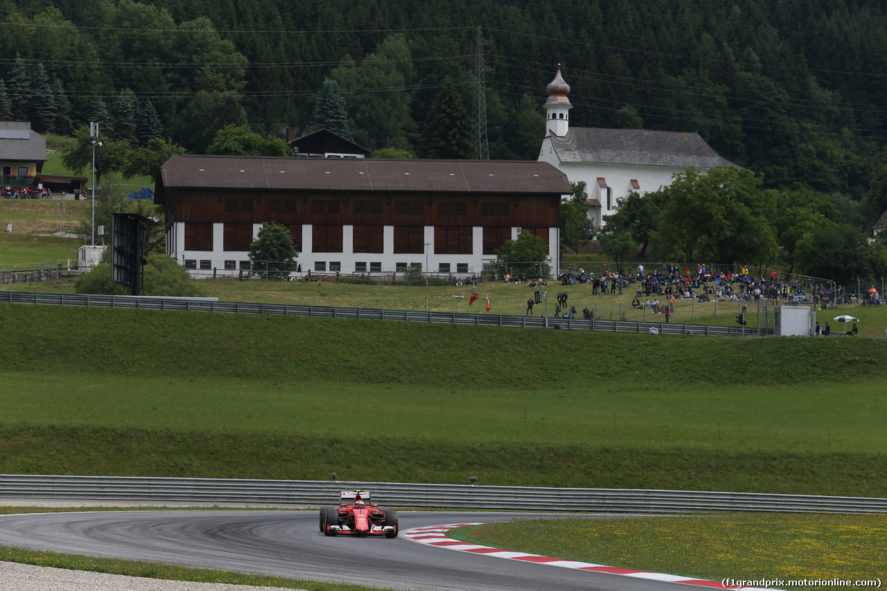 GP AUSTRIA, 20.06.2015- Prove Libere 3, Kimi Raikkonen (FIN) Ferrari SF15-T