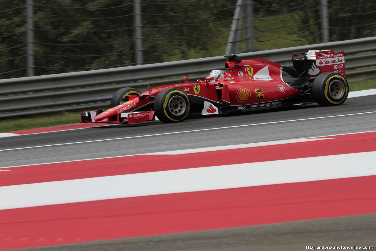 GP AUSTRIA, 20.06.2015- Prove Libere 3, Sebastian Vettel (GER) Ferrari SF15-T