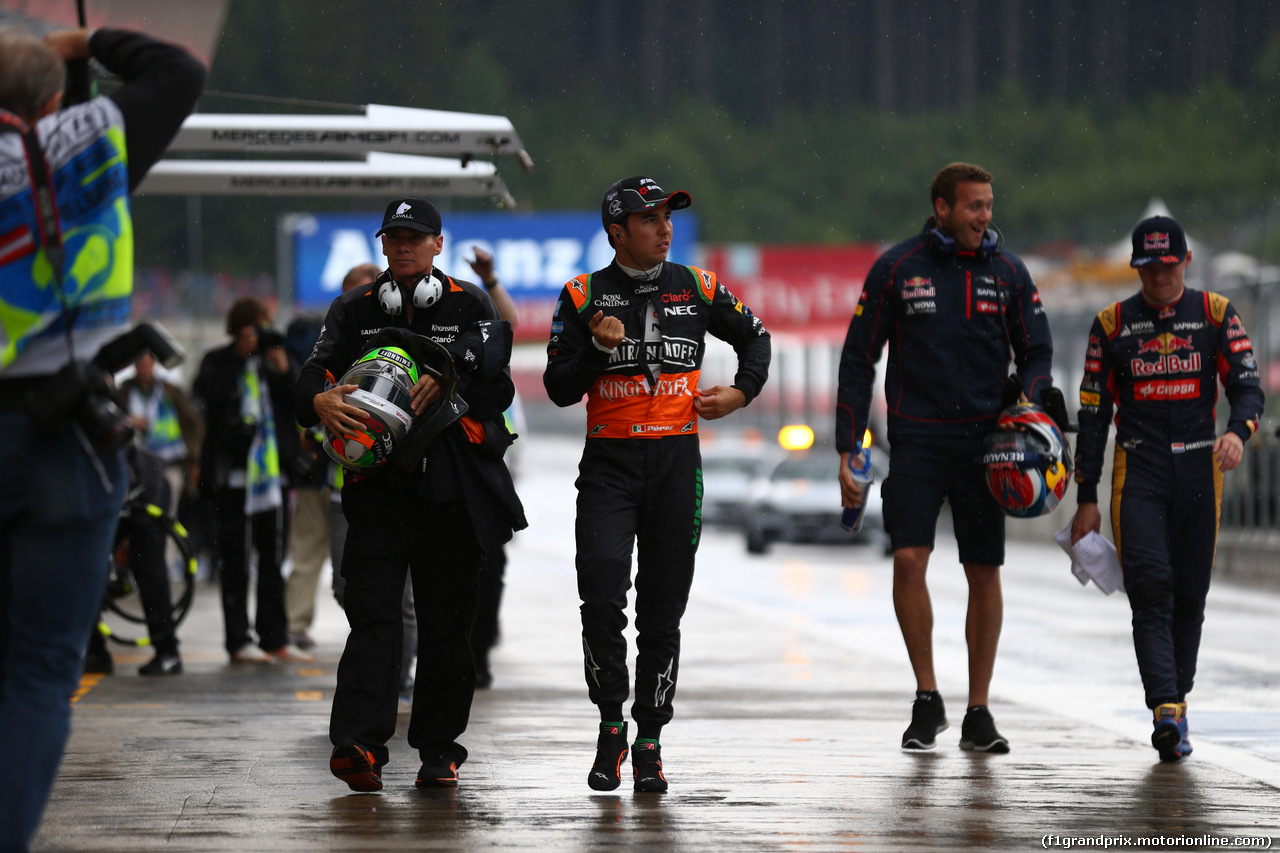 GP AUSTRIA, 20.06.2015- Prove Libere 3, Sergio Perez (MEX) Sahara Force India F1 Team VJM08