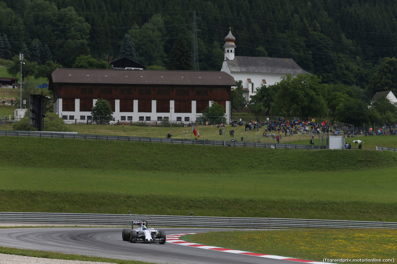 GP AUSTRIA, 20.06.2015- Prove Libere 3, Felipe Massa (BRA) Williams F1 Team FW37