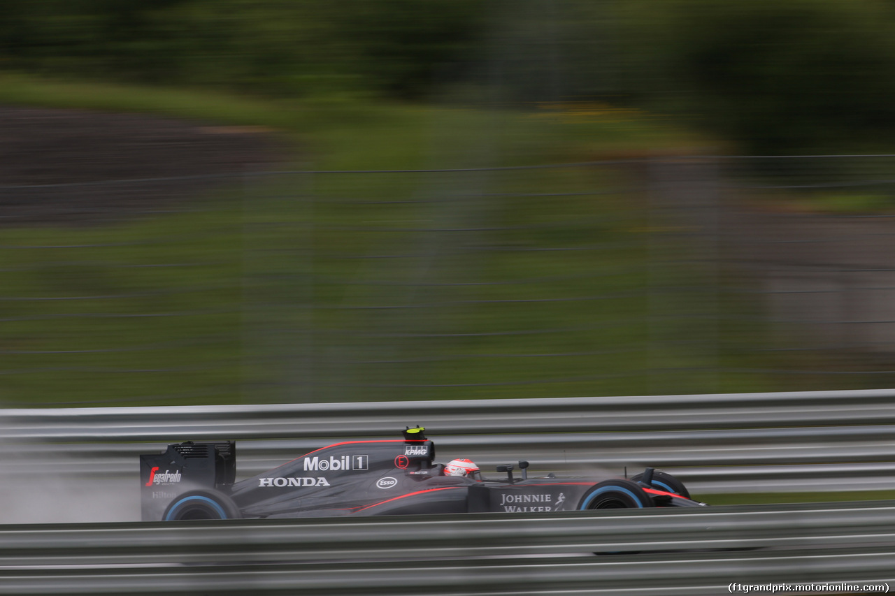 GP AUSTRIA, 20.06.2015- Prove Libere 3, Jenson Button (GBR) McLaren Honda MP4-30