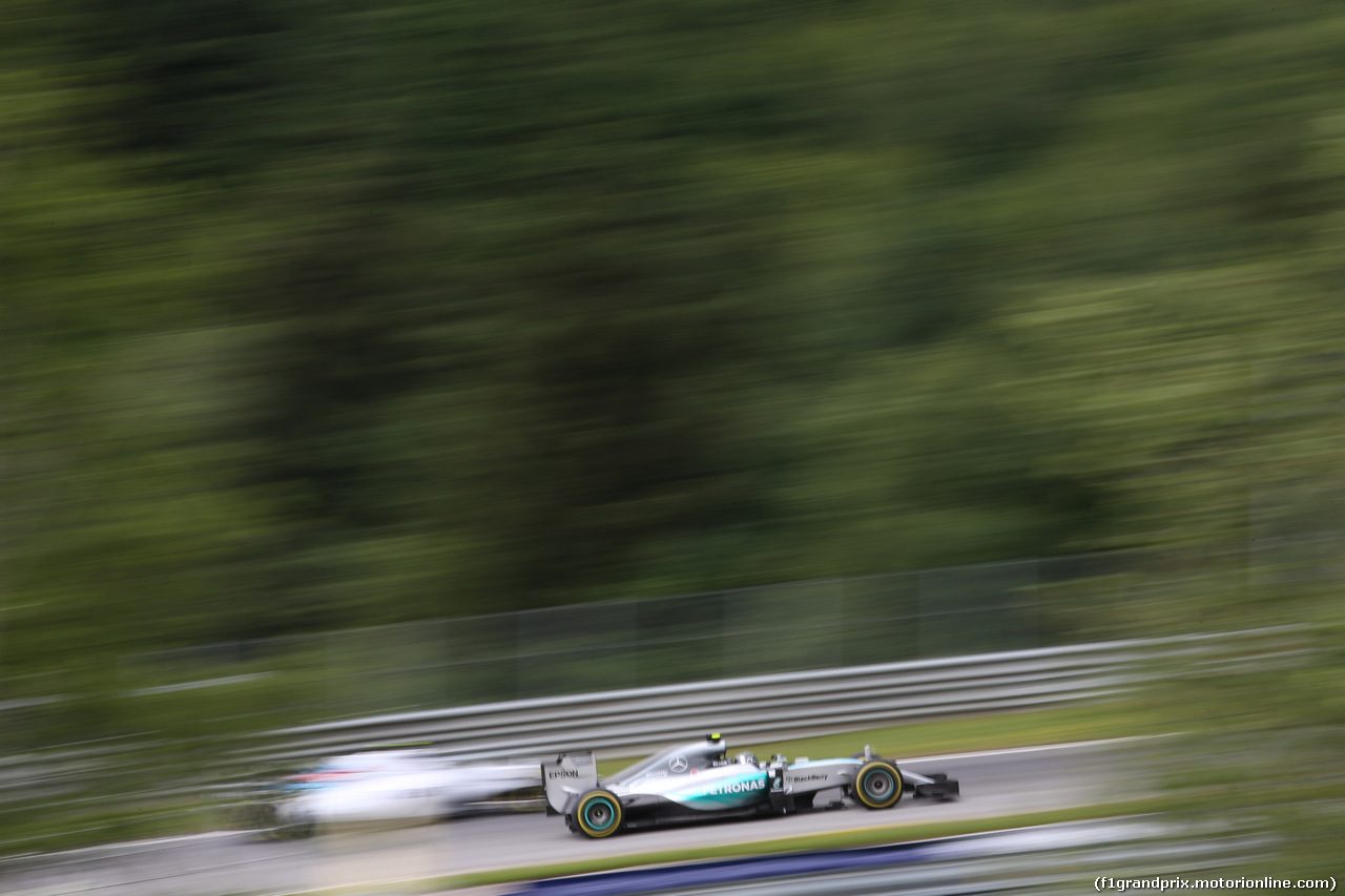 GP AUSTRIA, 20.06.2015- Prove Libere 3, Nico Rosberg (GER) Mercedes AMG F1 W06