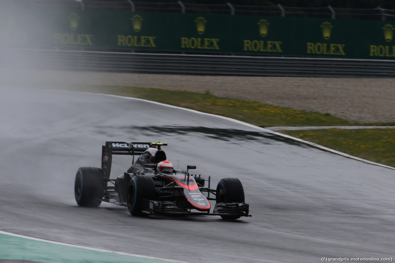 GP AUSTRIA, 20.06.2015- Prove Libere 3, Jenson Button (GBR) McLaren Honda MP4-30