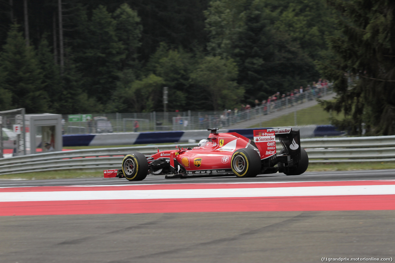 GP AUSTRIA, 20.06.2015- Prove Libere 3, Sebastian Vettel (GER) Ferrari SF15-T