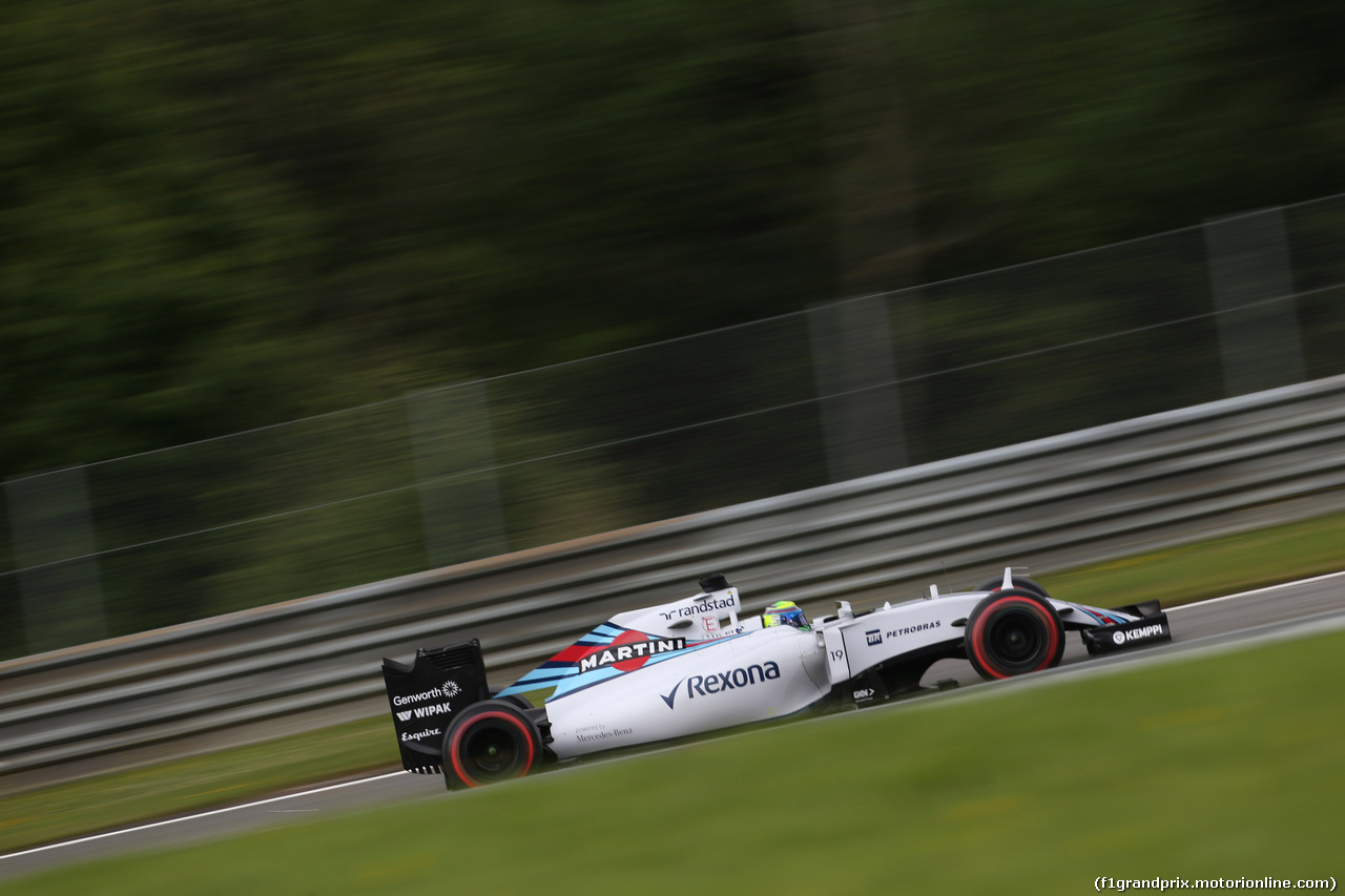 GP AUSTRIA, 20.06.2015- Prove Libere 3, Felipe Massa (BRA) Williams F1 Team FW37