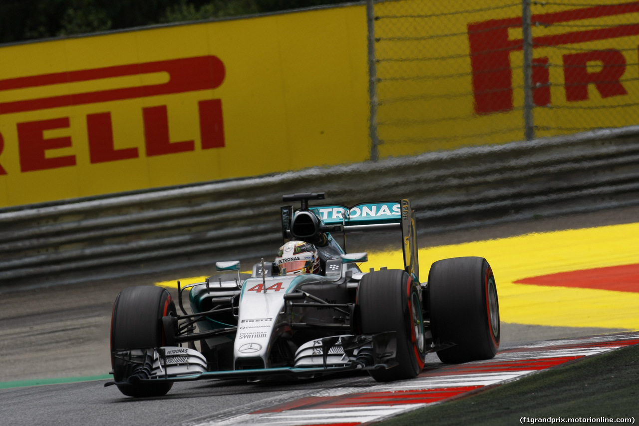 GP AUSTRIA, 20.06.2015- Qualifiche, Lewis Hamilton (GBR) Mercedes AMG F1 W06