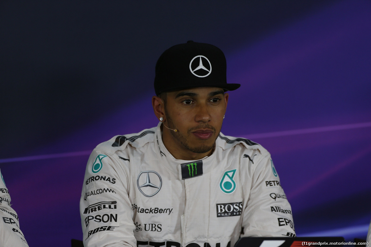 GP AUSTRIA, 20.06.2015- After Qualifiche official Press Conference,  Lewis Hamilton (GBR) Mercedes AMG F1 W06