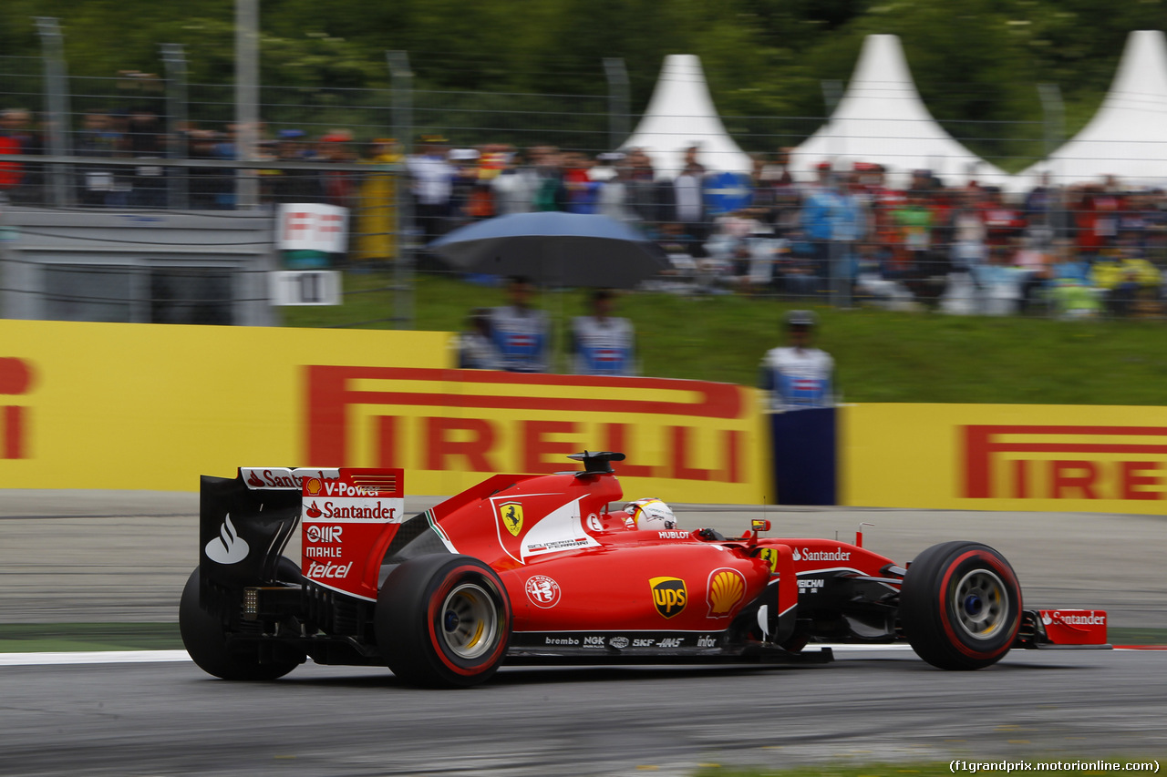 GP AUSTRIA, 20.06.2015- Qualifiche, Sebastian Vettel (GER) Ferrari SF15-T