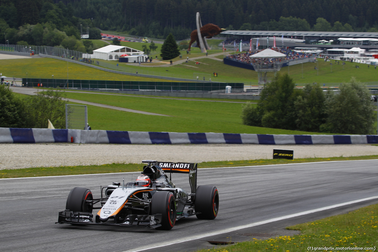 GP AUSTRIA, 20.06.2015- Qualifiche, Nico Hulkenberg (GER) Sahara Force India F1 VJM08