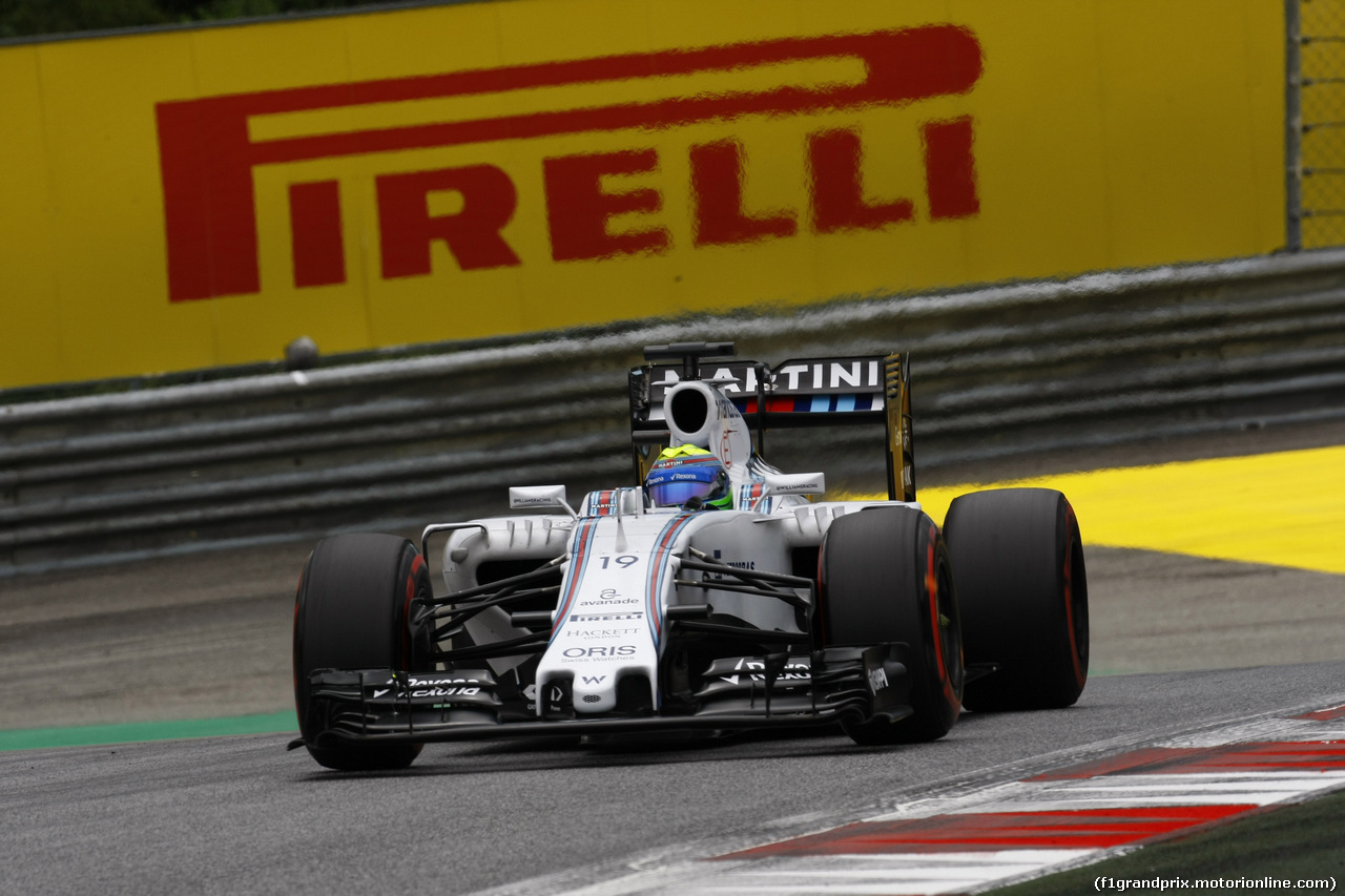 GP AUSTRIA, 20.06.2015- Qualifiche, Felipe Massa (BRA) Williams F1 Team FW37