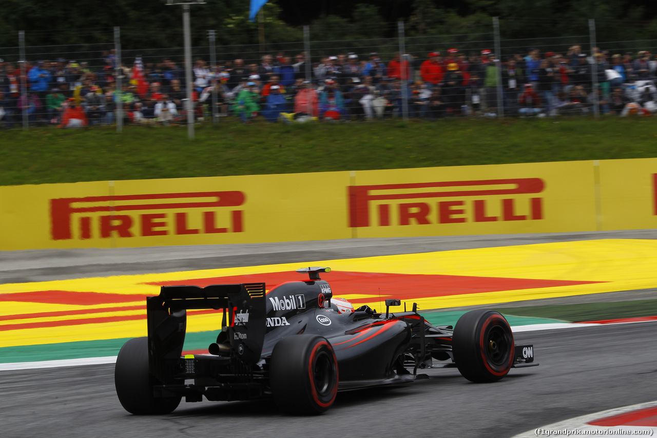 GP AUSTRIA, 20.06.2015- Qualifiche, Jenson Button (GBR) McLaren Honda MP4-30