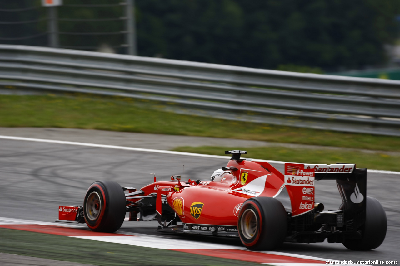 GP AUSTRIA, 20.06.2015- Qualifiche, Sebastian Vettel (GER) Ferrari SF15-T