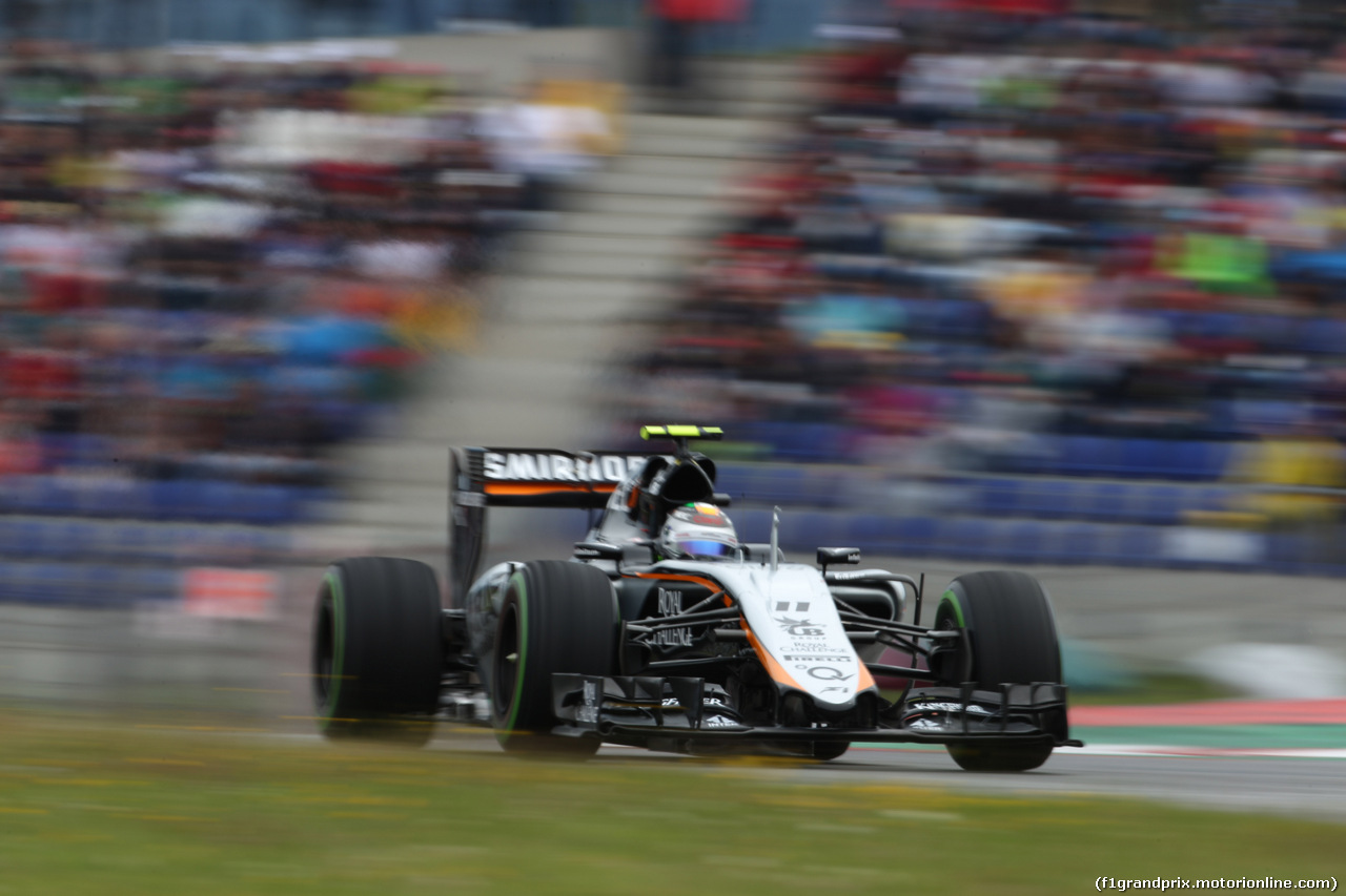 GP AUSTRIA, 20.06.2015- Qualifiche, Sergio Perez (MEX) Sahara Force India F1 Team VJM08